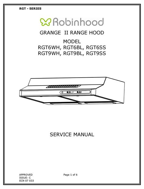 robinhood appliances pdf manual